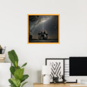 Astronomie Laser naar Melkweg Poster (Thuiskantoor)