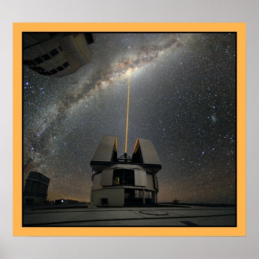 Astronomie Laser naar Melkweg Poster (Voorkant)
