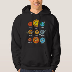Astronomie liefhebber Kinder zon en planeten Galax Hoodie