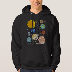 Astronomie liefhebber Planeten Universum Astronomi Hoodie