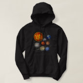 Astronomie Liefhebber Planeten Zon Universum Galax Hoodie (Design voorkant)
