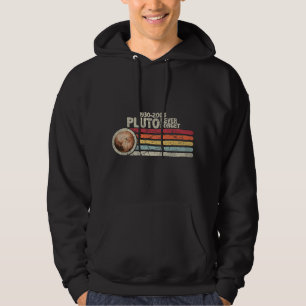 Astronomie liefhebber Pluto Nooit Vergeet Retro St Hoodie