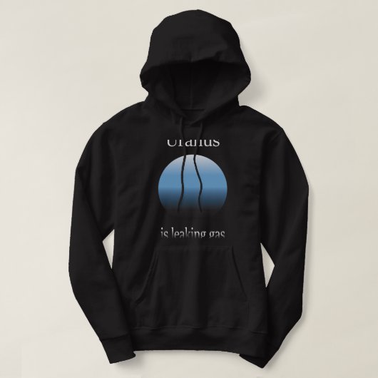 Astronomie liefhebber Uranus lekt gas grappige Ast Hoodie (Design voorkant)