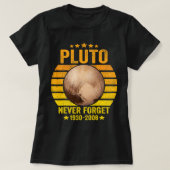 Astronomie Liefhebber Vergeet nooit Pluto Astronom T-shirt (Design voorkant)