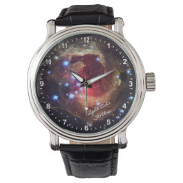 Astronomie, Light Echo Stellar Watch, Hubble Galax Horloge