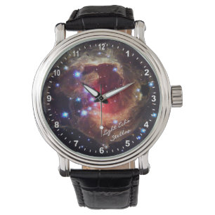 Astronomie, Light Echo Stellar Watch, Hubble Galax Horloge