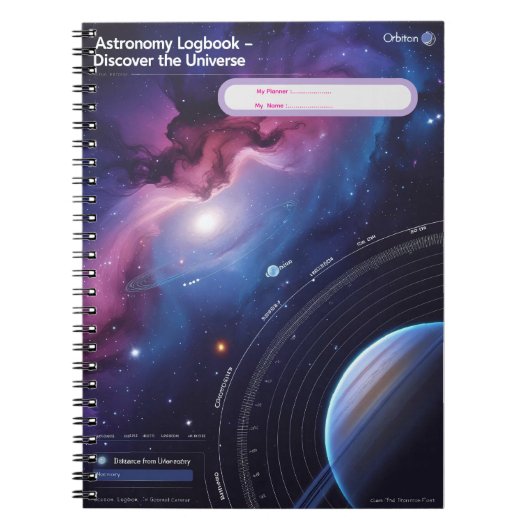 Astronomie Logboek – Ontdek het heelal Notitieboek (Voorkant)