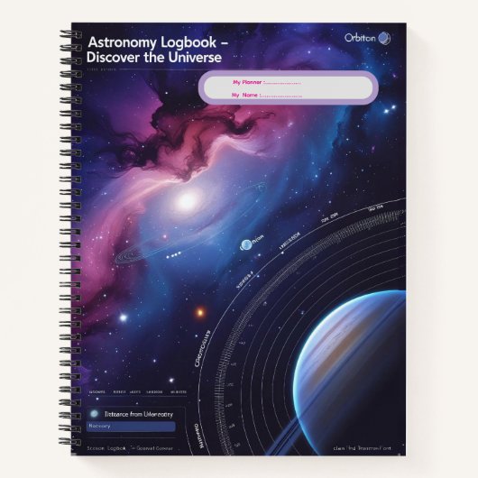 Astronomie Logboek – Ontdek het heelal Notitieboek (Voorkant)