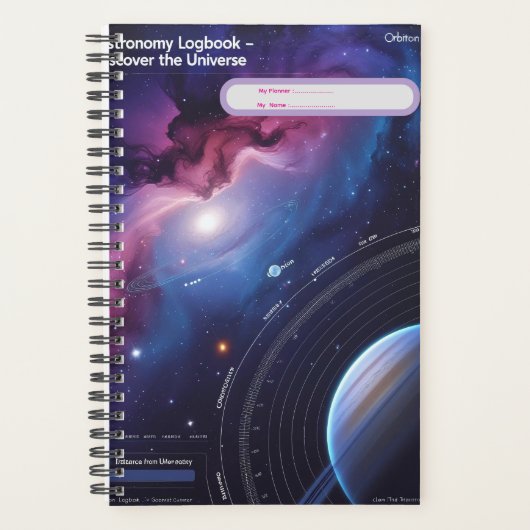 Astronomie Logboek – Ontdek het heelal Planner (Voorkant)
