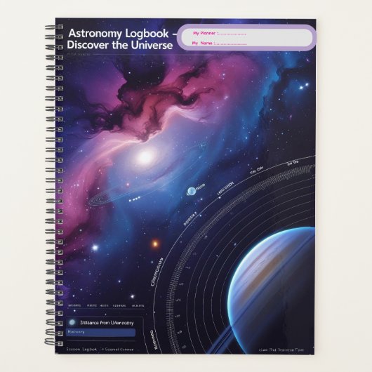 Astronomie Logboek – Ontdek het heelal Planner (Voorkant)