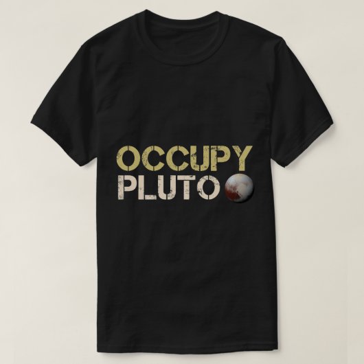 Astronomie Lover Occupy Pluto Planet Kuiper Belt Z T-shirt (Design voorkant)