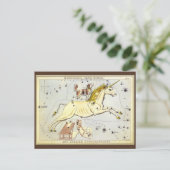  astronomie, Monoceros Unicorn Constellation Briefkaart (Staand voorkant)