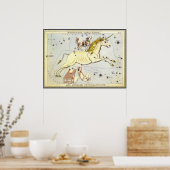  astronomie, Monoceros Unicorn Constellation Poster (Keuken)