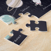 Astronomie-monogram Kinder zonnestelsel Legpuzzel (Zijkant)