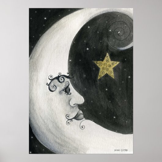 Astronomie - Moonafdrukken Poster (Voorkant)