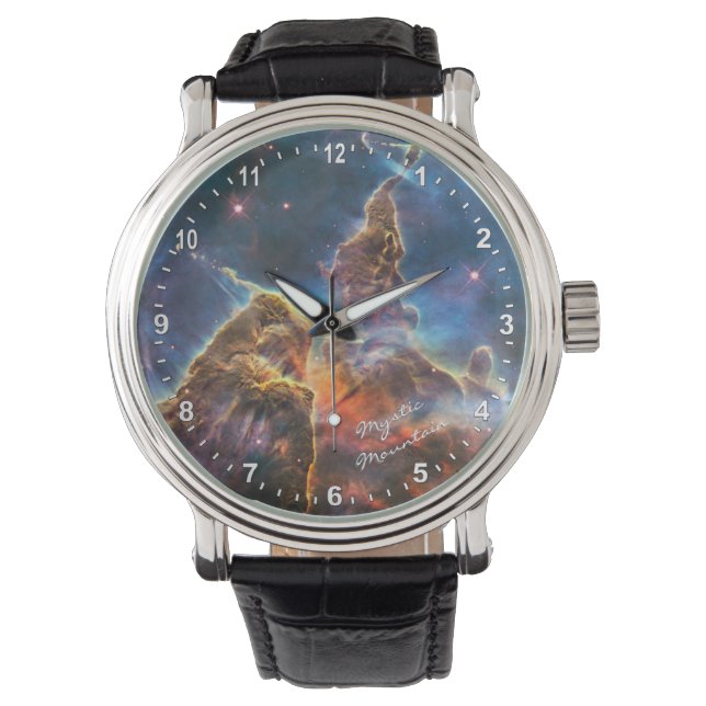 Astronomie & Mystic Mountain Watch, Hubble / Galax Horloge (Voorkant)