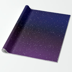 Astronomie nacht sterrenhemel inpakpapier