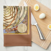 astronomie Orbit Planets, Andreas Cellarius Theedoek (Quarter Fold)