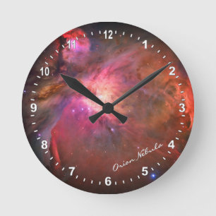 Astronomie & Orion Nebula Clock, Hubble / Galaxy Ronde Klok