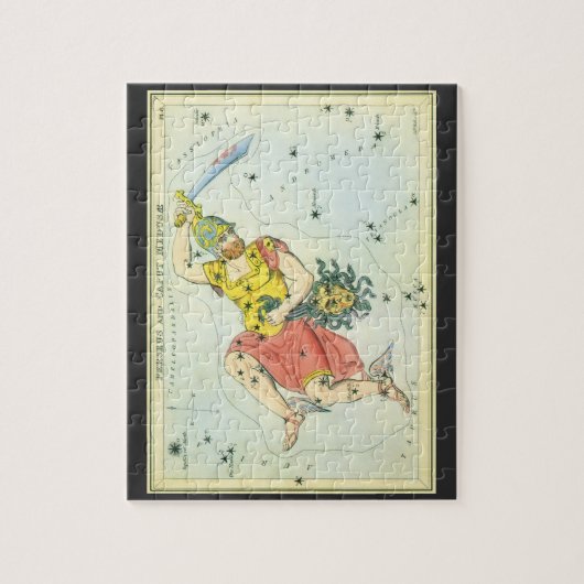 astronomie, Perseus en Caput Medusa Legpuzzel (Verticaal)