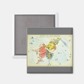  astronomie, Perseus en Caput Medusa Magneet (Voorkant / Achterkant)