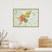  astronomie, Perseus en Caput Medusa Poster (Keuken)