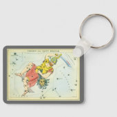  astronomie, Perseus en Caput Medusa Sleutelhanger (Voorkant)