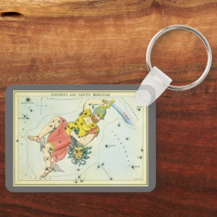 astronomie, Perseus en Caput Medusa Sleutelhanger