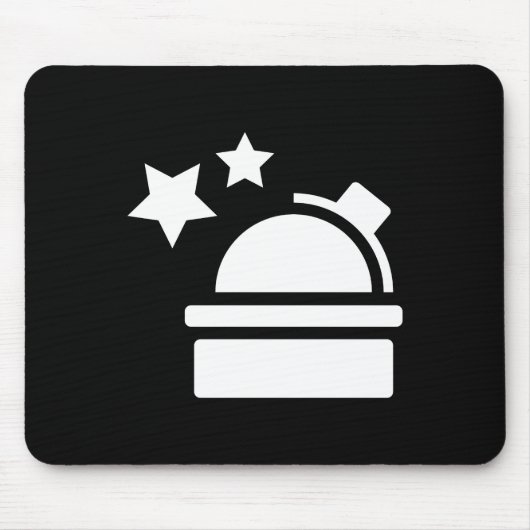 Astronomie Pictogram Mousepad Muismat (Voorkant)