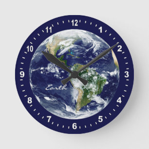 Astronomie & Planet Earth Clock, Space Ronde Klok