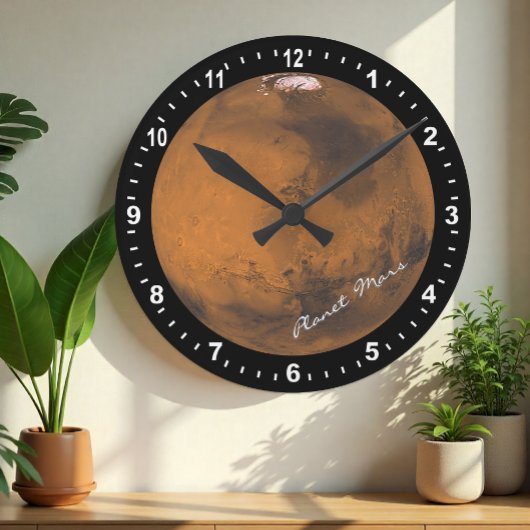 Astronomie & Planet Mars Clock, Hubble / Space Ronde Klok