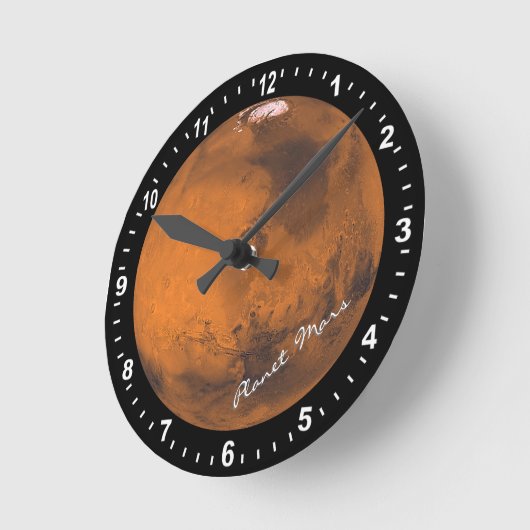 Astronomie & Planet Mars Clock, Hubble / Space Ronde Klok (Hoek)