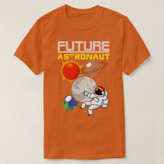 Astronomie Planets Space Science Future Astronaut T-shirt (Design voorkant)
