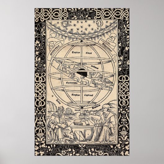 Astronomie Print, Antiek Astronomisch Poster (Voorkant)