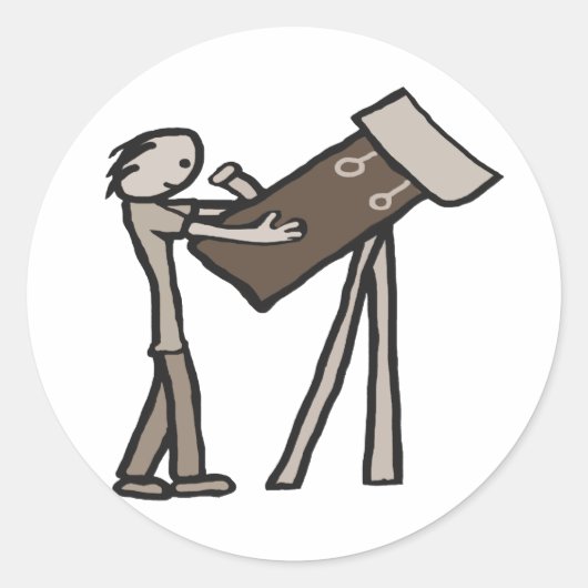 Astronomie Ronde Sticker (Voorkant)
