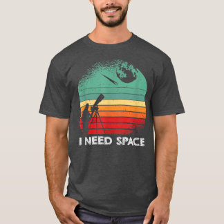 Astronomie ruimteastronaut Scientist Retro Funny T-shirt