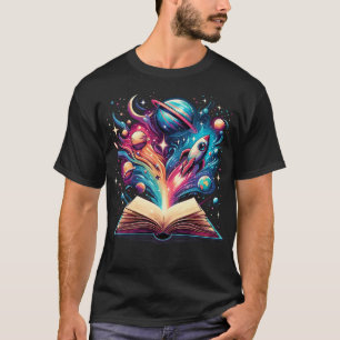 Astronomie Ruimteliefhebber Boeken T-shirt