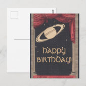  Astronomie Saturn Birthday-kaart Briefkaart (Voorkant / Achterkant)