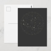 Astronomie Sky Map Stars Horoscope Constellatie Briefkaart (Voorkant / Achterkant)
