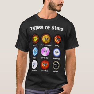 Astronomie Soorten Sterren T-shirt