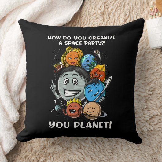 Astronomie Space Party Solar System Planets Joke Kussen (Deken)