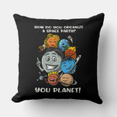 Astronomie Space Party Solar System Planets Joke Kussen (Voorkant)