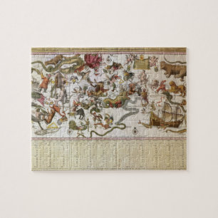 Astronomie, Star Map van Johannes van Keulen Legpuzzel