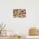  Astronomie, Star Map van Johannes van Keulen Poster (Keuken)