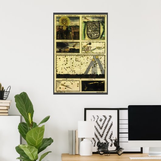  astronomie, Stella Magorum, Keltische sterren Poster (Thuiskantoor)