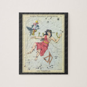  astronomie, stellatiesterren, Andromeda Legpuzzel