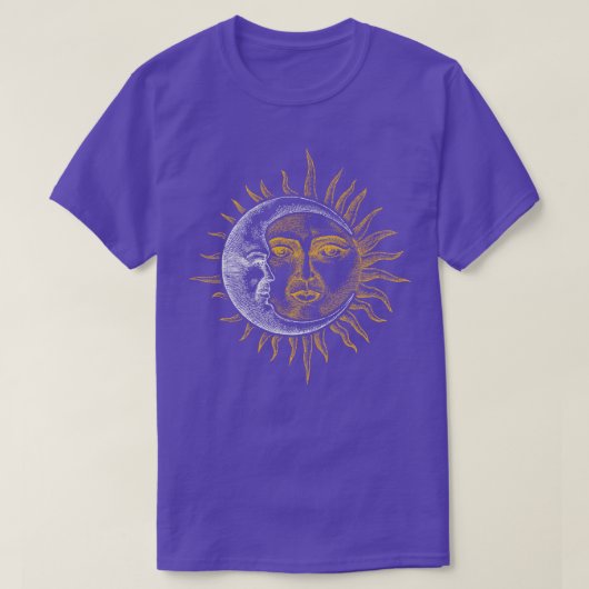  astronomie sterren Sun Moon Planets Astronaut T-shirt (Design voorkant)