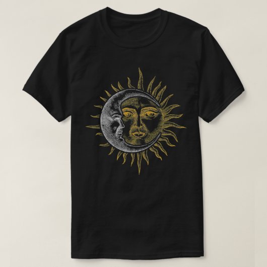 astronomie sterren Sun Moon Planets Astronaut T-shirt (Design voorkant)