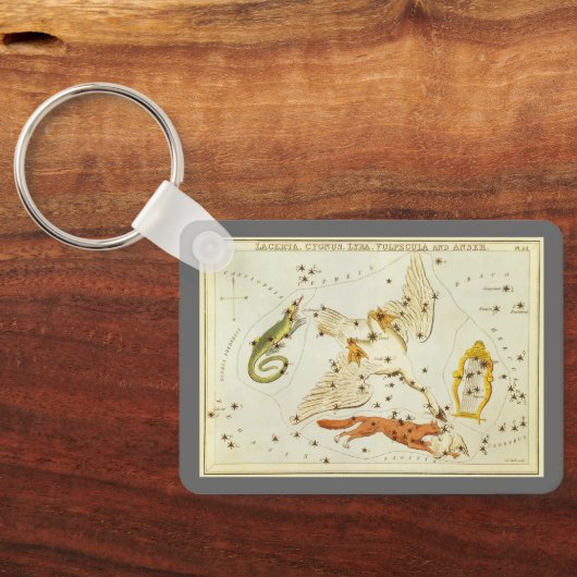  astronomie, sterrenkaart sleutelhanger (Achterkant)
