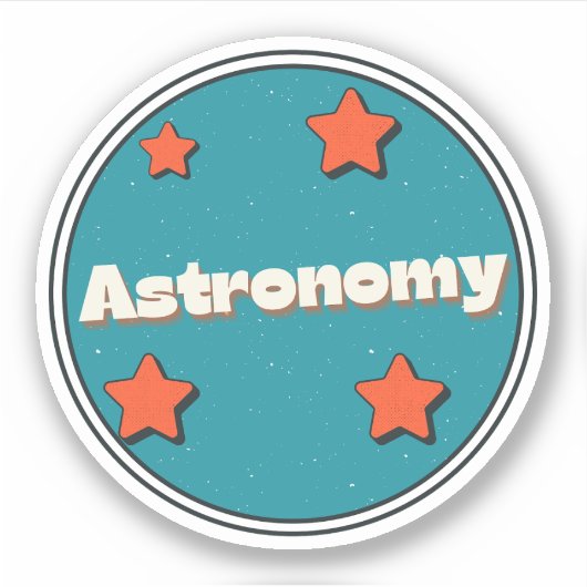 Astronomie Sticker (Voorkant)